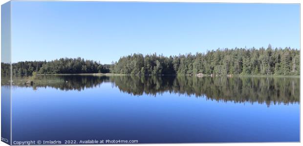 Lake Aras, near Urshult, Sweden Canvas Print by Imladris 