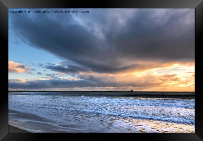 Daybreak over the North Sea Framed Print by Jim Jones
