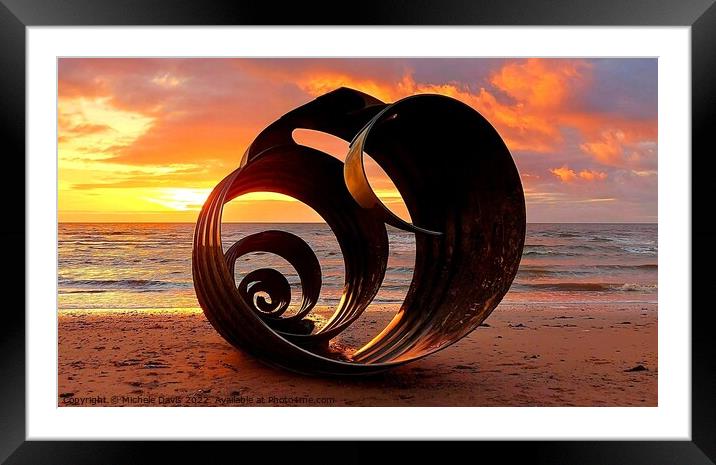 Mary's Shell Sunset Framed Mounted Print by Michele Davis