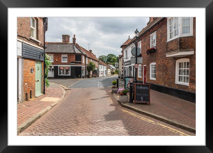 HIgh Street, Great Missenden, Framed Mounted Print by Kevin Hellon