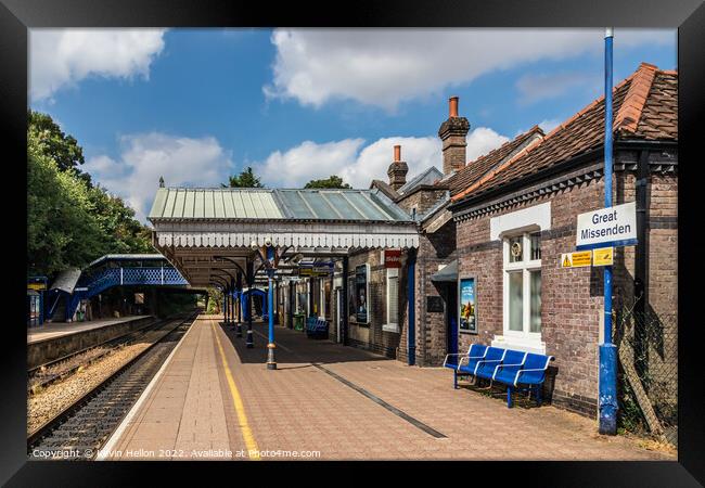 Great Missenden Railway Station, Framed Print by Kevin Hellon