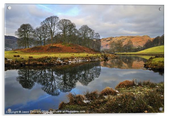 The Brathay, Elterwater Acrylic by Jason Connolly