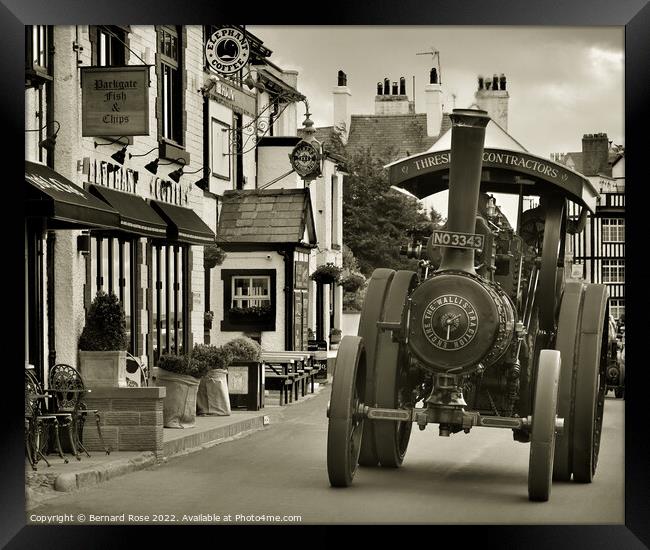 Steam Traction Engine in Parkgate Framed Print by Bernard Rose Photography