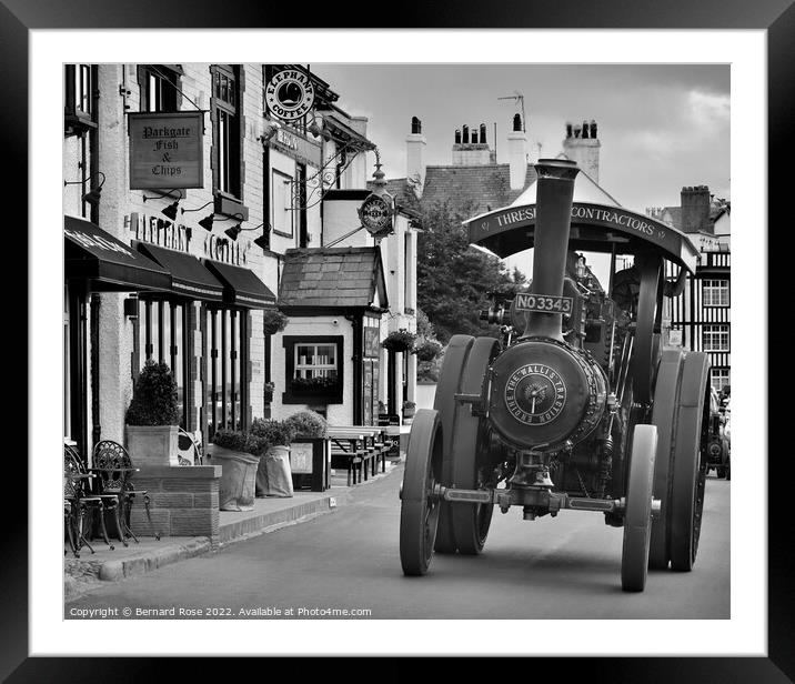 Steam Traction Engine in Parkgate Framed Mounted Print by Bernard Rose Photography