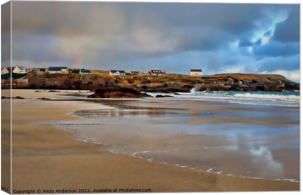 Hebridean Beach Canvas Print by Andy Anderson