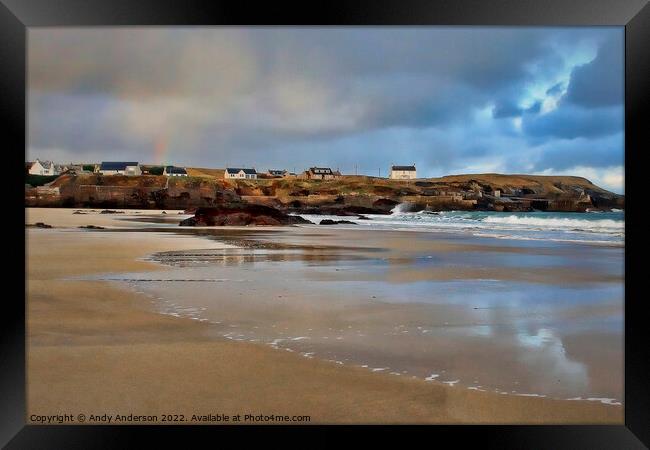 Hebridean Beach Framed Print by Andy Anderson