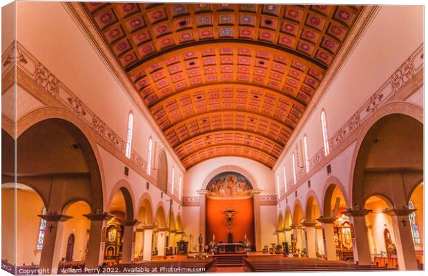 St. Augustine Cathedral Catholic Church Tucson Arizona Canvas Print by William Perry