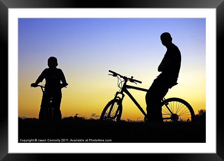 The Biker Boys Framed Mounted Print by Jason Connolly