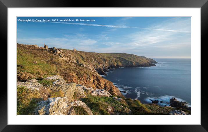 The Cornish coastline Framed Mounted Print by Gary Parker