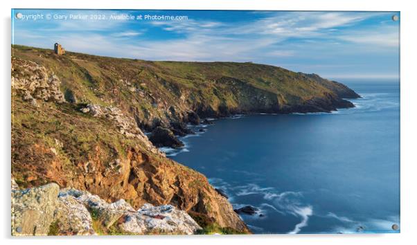 The Cornish coastline, near Lands end Acrylic by Gary Parker