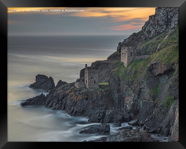 The ruins of the Botallack Tin Mines Framed Print by Gary Parker