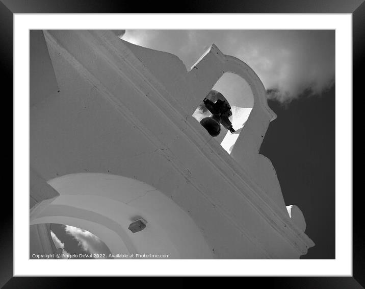 Aljustrel Bell Arch in Monochrome Framed Mounted Print by Angelo DeVal