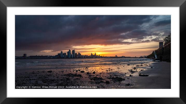 Majestic Liverpool Winter Sunrise Framed Mounted Print by Dominic Shaw-McIver