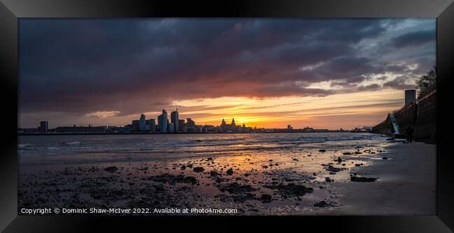 Majestic Liverpool Winter Sunrise Framed Print by Dominic Shaw-McIver