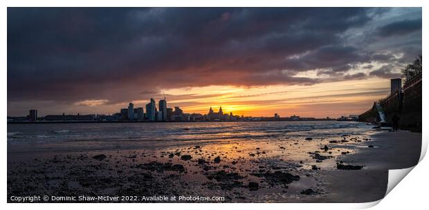 Majestic Liverpool Winter Sunrise Print by Dominic Shaw-McIver