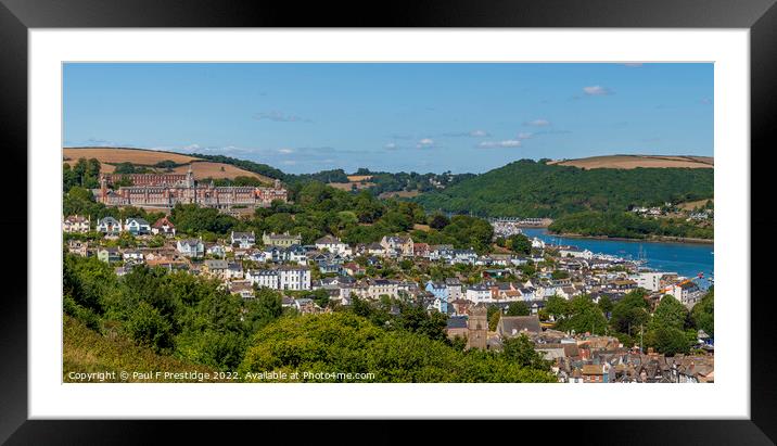 Majestic Panorama of Dartmouth Naval College Framed Mounted Print by Paul F Prestidge
