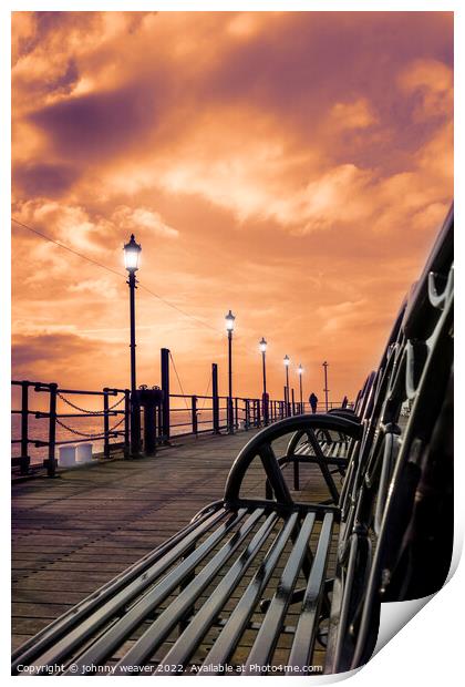 Southend On Sea Pier Sunset Print by johnny weaver