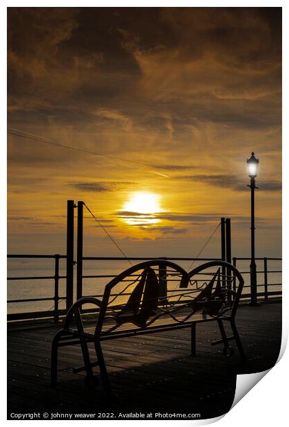 Southend On Sea Pier Sunset Print by johnny weaver