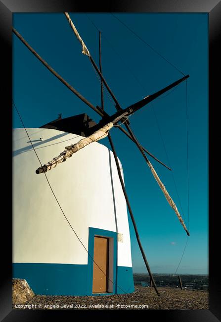 Maralhas Windmill in Aljustrel Framed Print by Angelo DeVal