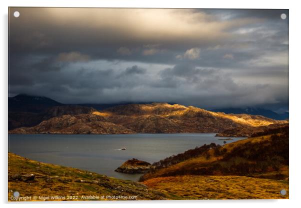 Loch Torridon, Scotland Acrylic by Nigel Wilkins