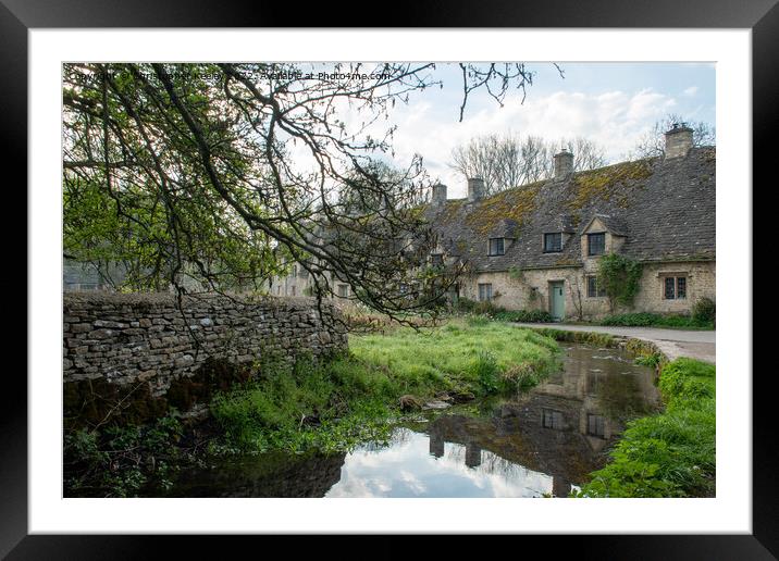 Arlington Row in Bibury, Cotswolds Framed Mounted Print by Christopher Keeley