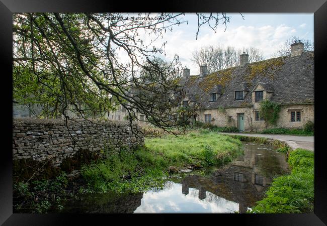 Arlington Row in Bibury, Cotswolds Framed Print by Christopher Keeley