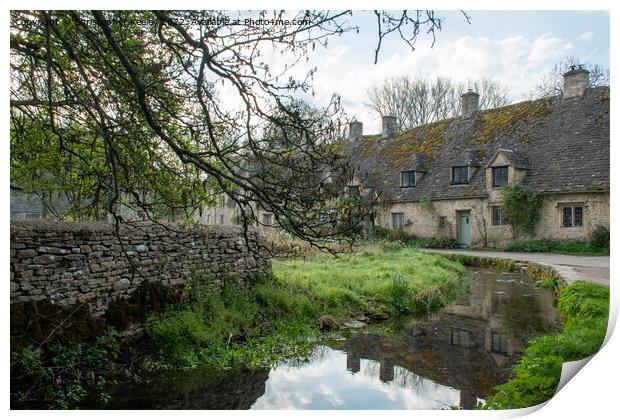 Arlington Row in Bibury, Cotswolds Print by Christopher Keeley