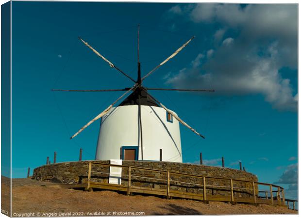 Maralhas Windmill Frontal Angle Canvas Print by Angelo DeVal