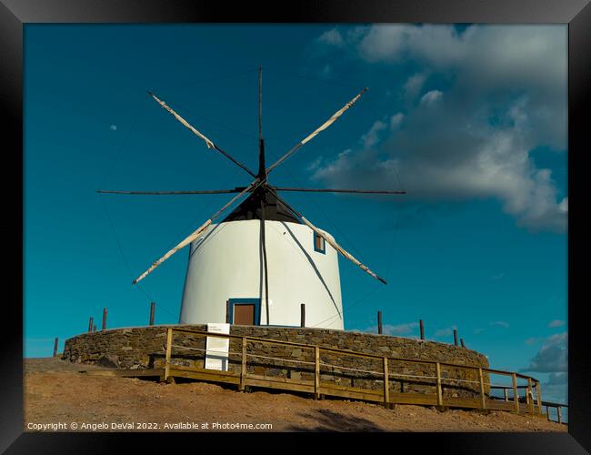 Maralhas Windmill Frontal Angle Framed Print by Angelo DeVal