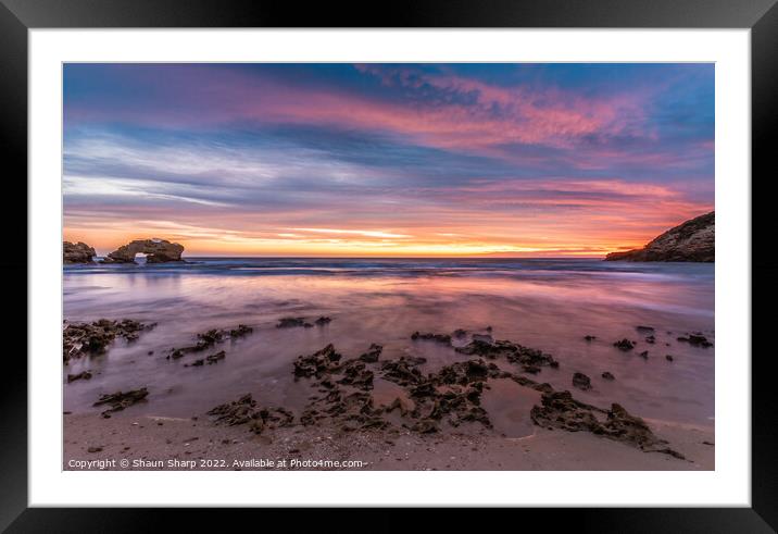 Sunset at Bridgewater Bay Framed Mounted Print by Shaun Sharp