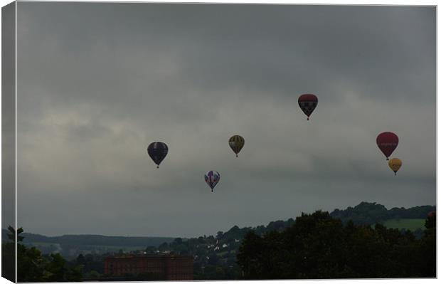 Morning Balloons Canvas Print by William Edwards
