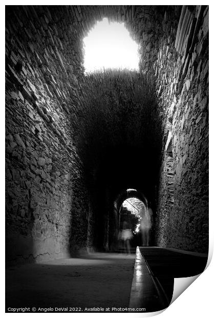 Among Ghosts in the Cryptoporticus  Print by Angelo DeVal