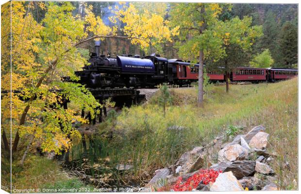 Black Hills Central Railroad Canvas Print by Donna Kennedy