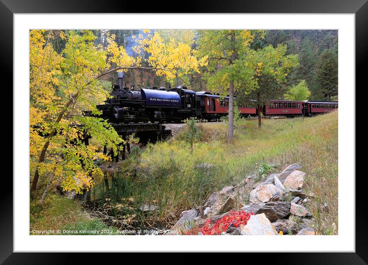 Black Hills Central Railroad Framed Mounted Print by Donna Kennedy