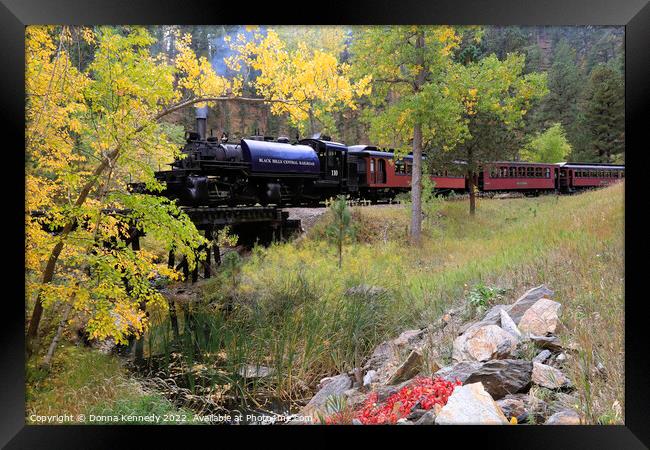Black Hills Central Railroad Framed Print by Donna Kennedy
