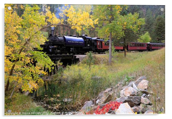 Black Hills Central Railroad Acrylic by Donna Kennedy