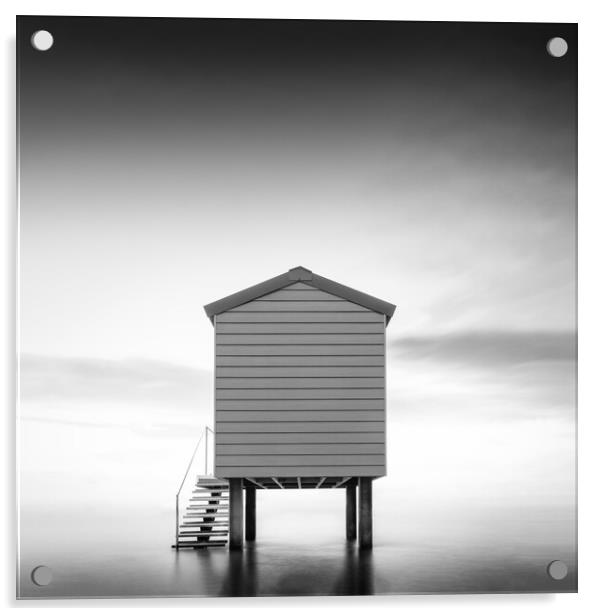 Osea Beach Hut Acrylic by Mark Jones