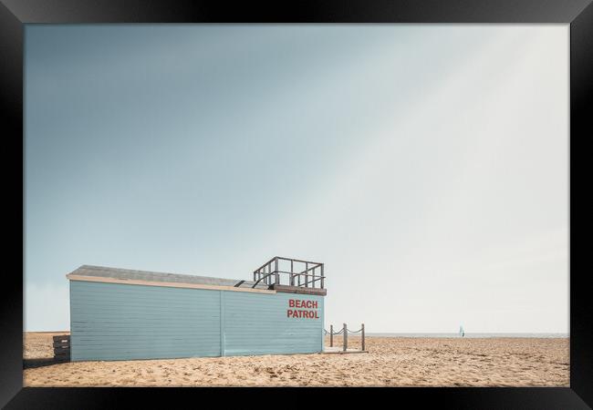 Beach Patrol, Clacton Framed Print by Mark Jones