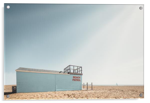Beach Patrol, Clacton Acrylic by Mark Jones