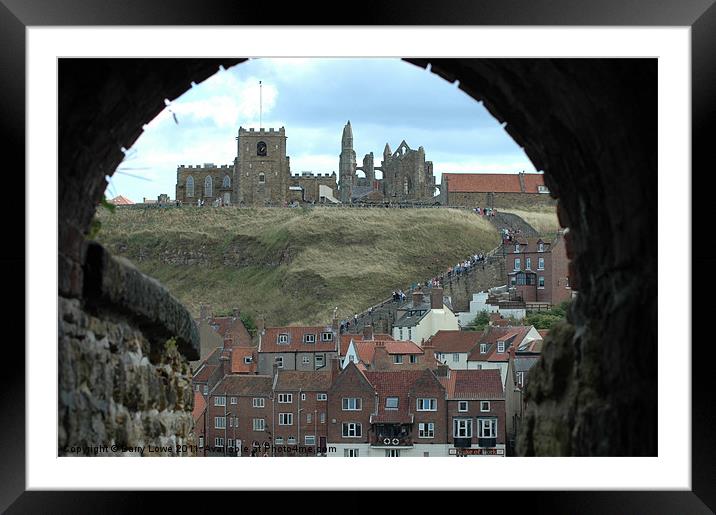 Arch View Framed Mounted Print by Barry Lowe