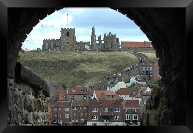 Arch View Framed Print by Barry Lowe