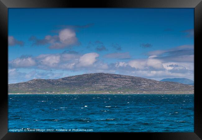 South Uist from the Ferry, Outer Hebrides Framed Print by Kasia Design