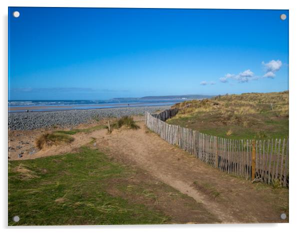 Northam Burrows Country Park Acrylic by Tony Twyman