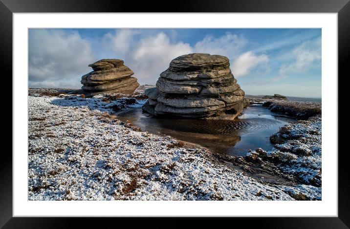 The Cakes of Bread in Winter Framed Mounted Print by Chris Drabble