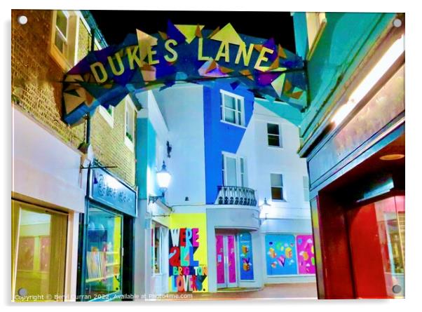 Exploring the Vibrant Dukes Lane Acrylic by Beryl Curran