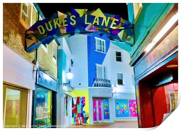 Exploring the Vibrant Dukes Lane Print by Beryl Curran