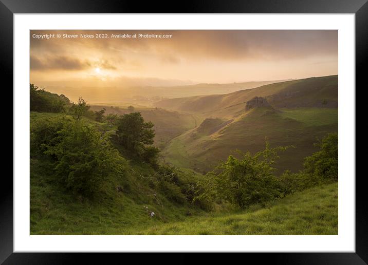 The Haunting Beauty of Cressbrook Dale Framed Mounted Print by Steven Nokes