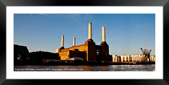 Battersea Sunrise Framed Mounted Print by Dawn O'Connor