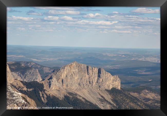 Yamnuska Mountain Framed Print by Vafa Adib