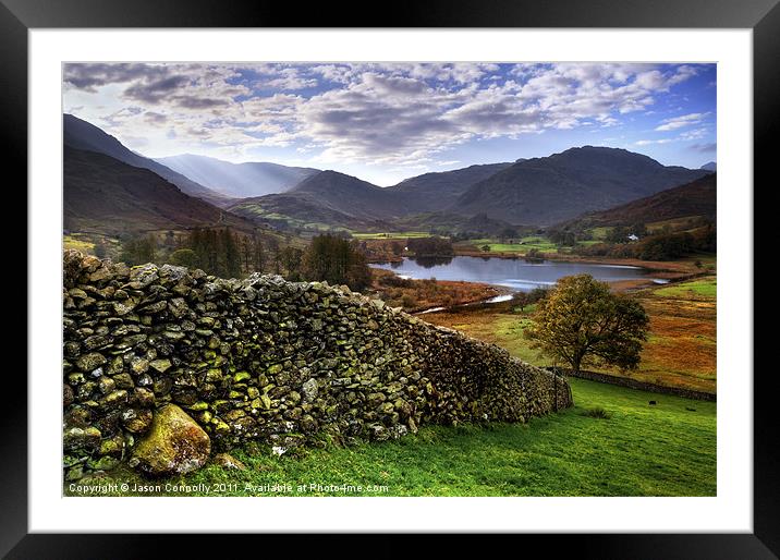 Little Langdale Framed Mounted Print by Jason Connolly